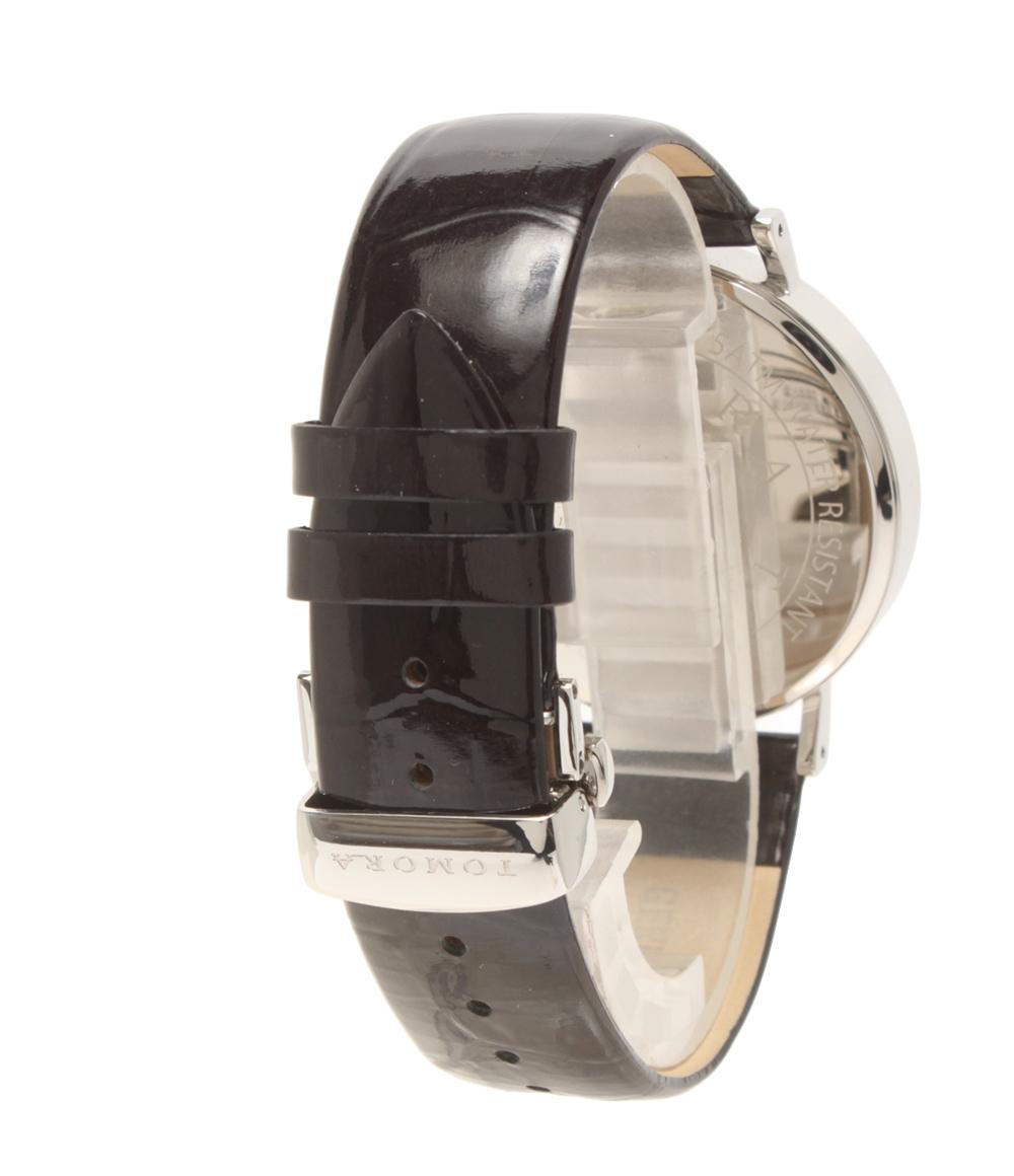 TOMORA TOKYO 腕時計 クオーツ ブラック T-1601 メンズ トモラトウキョウ