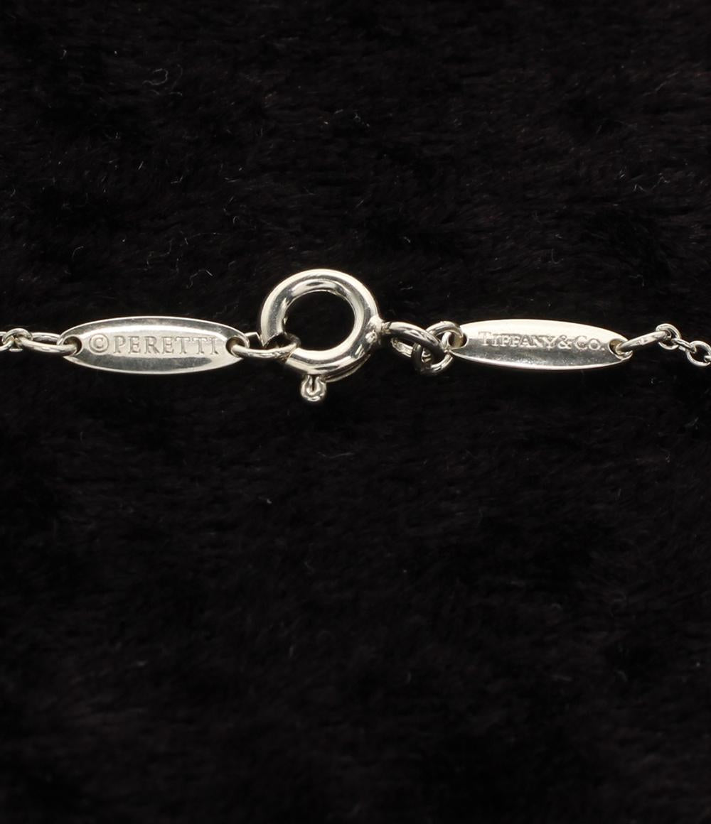 美品 TIFFANY&Co. ネックレス SV925 スモール オープンハート エルサ ペレッティ レディース ティファニー