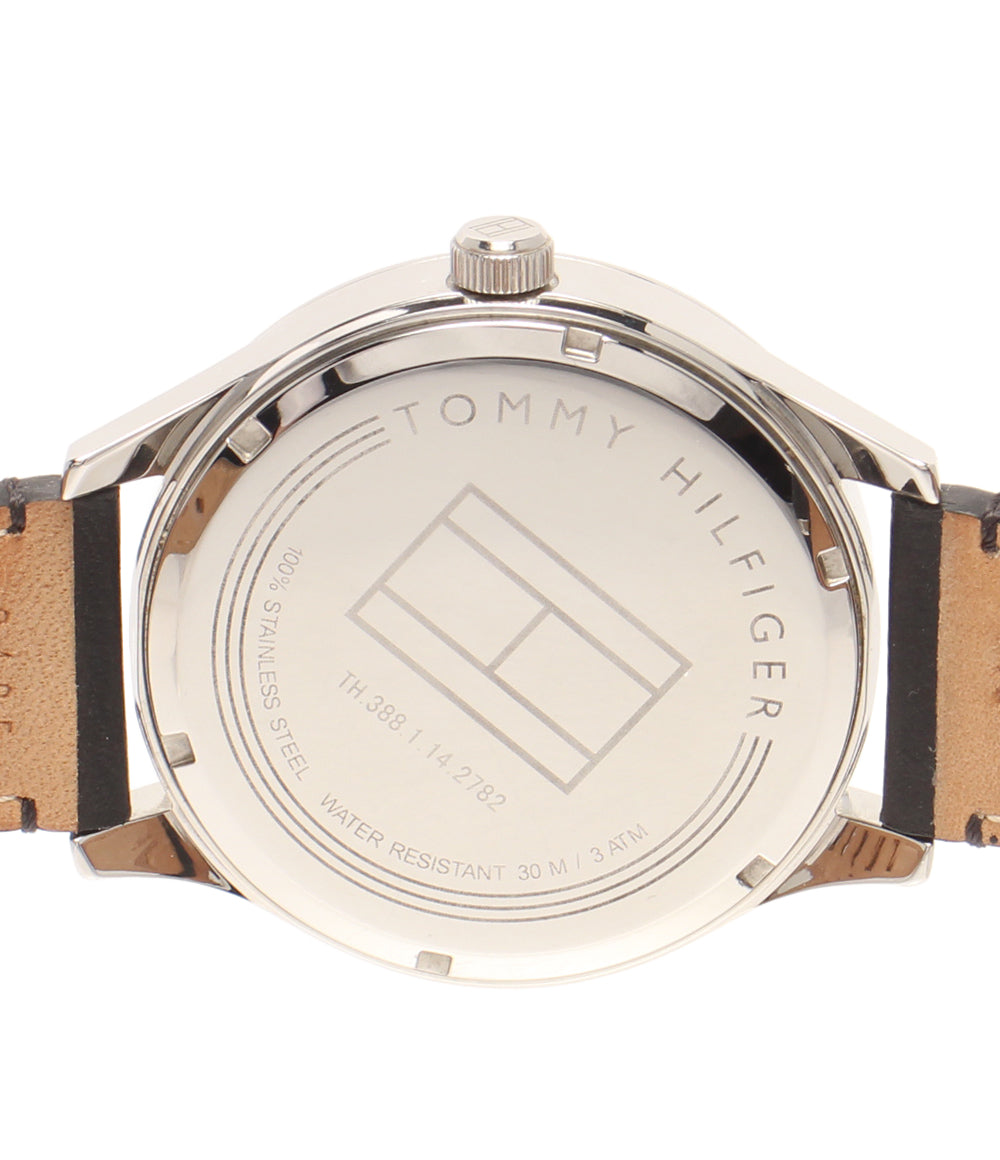TOMMY HILFIGER 腕時計 スペンサー 自動巻き ブラック メンズ トミーヒルフィガー