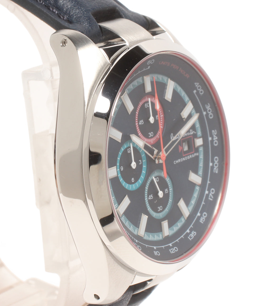 美品 Paul Smith 腕時計 クオーツ ネイビー系 PS0110012 メンズ ポール・スミス