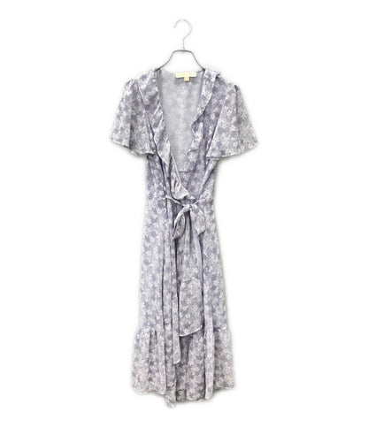 MICHAEL MICHAEL KORS 半袖ワンピース フローラル ラップ ミディドレス レディース SIZE XS マイケルマイケルコース