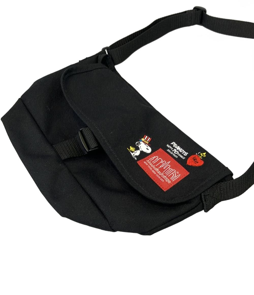 美品 Manhattan Portage PEANUTS ショルダーバッグ 斜め掛け スヌーピーコラボ レディース メンズ マンハッタンポーテージ ピーナッツ