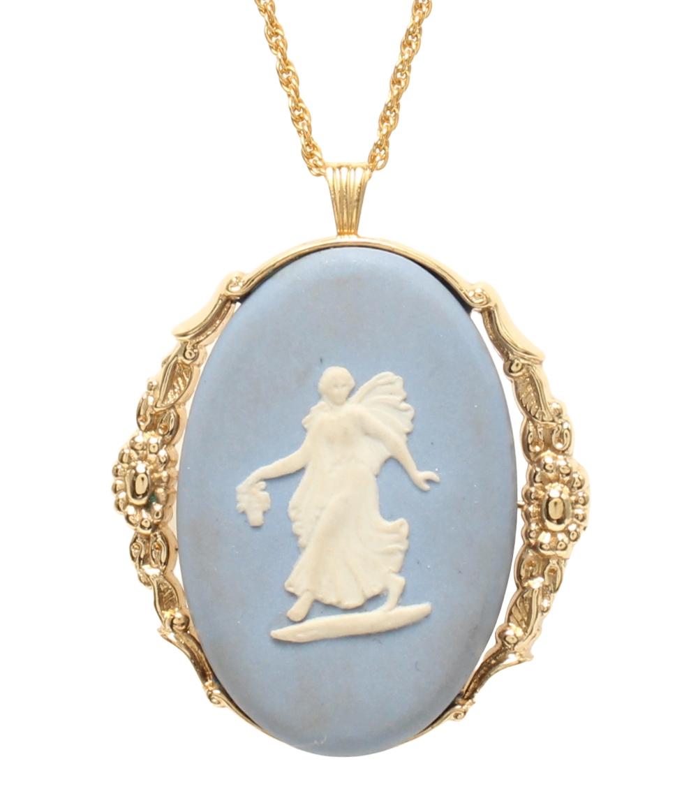 ウエッジウッド ネックレス ブローチ ジャスパー レディース WEDGWOOD