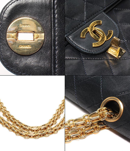 シャネル ハンドバッグ ショルダーバッグ 肩掛け ダブルフラップ ダブルチェーン ゴールド金具 マトラッセ レディース CHANEL