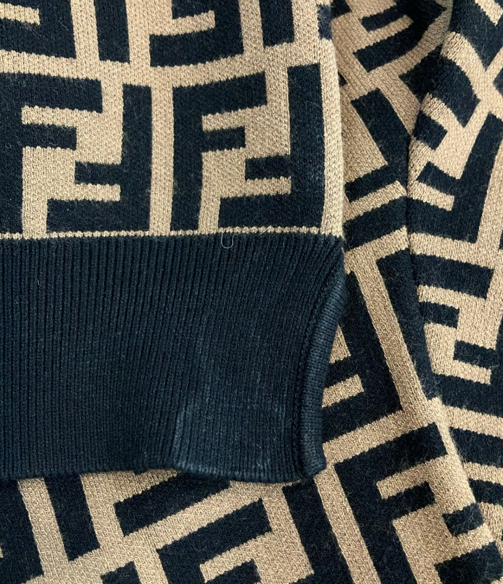 FENDI FFモチーフ 半袖 ニット FZY02-A5QG レディース SIZE 46 (L) フェンディ
