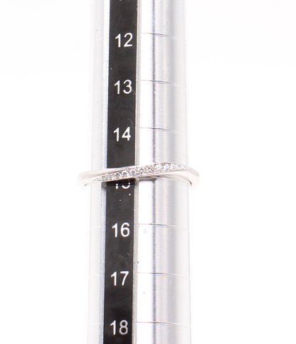 美品 4℃ リング 指輪 Pt950 ダイヤ レディース SIZE 15号 ヨンドシー