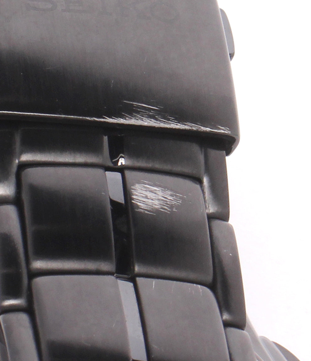 SEIKO 腕時計 スポーチュラ クオーツ ブラック H023-00E0 メンズ セイコー