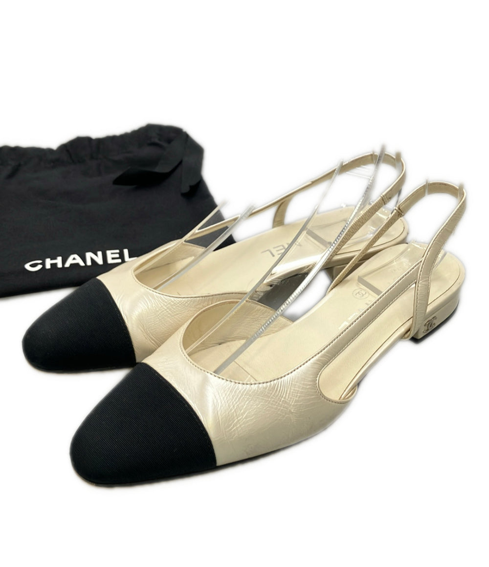 CHANEL スリングバッグフラットパンプス A G31319 レディース SIZE 36 1/2 シャネル