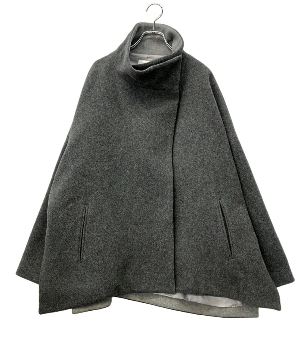 ELENDEEK ショートコート ケープスタンドカラー 24AW ウール レディース SIZE F (M) エレンディーク