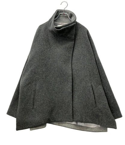ELENDEEK ショートコート ケープスタンドカラー 24AW ウール レディース SIZE F (M) エレンディーク