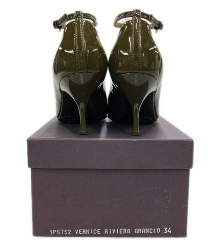 PRADA アンクルストラップエナメルパンプス レディース SIZE 34 (22cm) プラダ