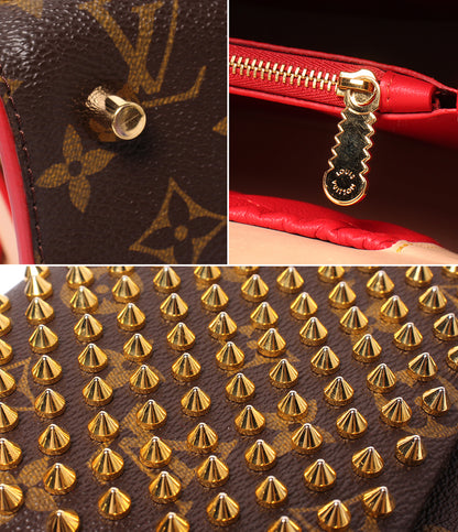 LOUIS VUITTON Christian Louboutin ハンドバッグ スタッズ ハラコ アイコノクラス モノグラム M41234 レディース ルイ・ヴィトン