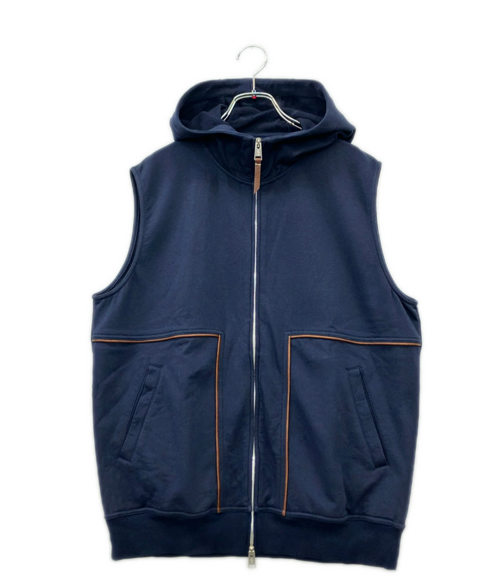 Brunello Cucinelli フード付き ジップアップベスト メンズ SIZE M ブルネロクチネリ