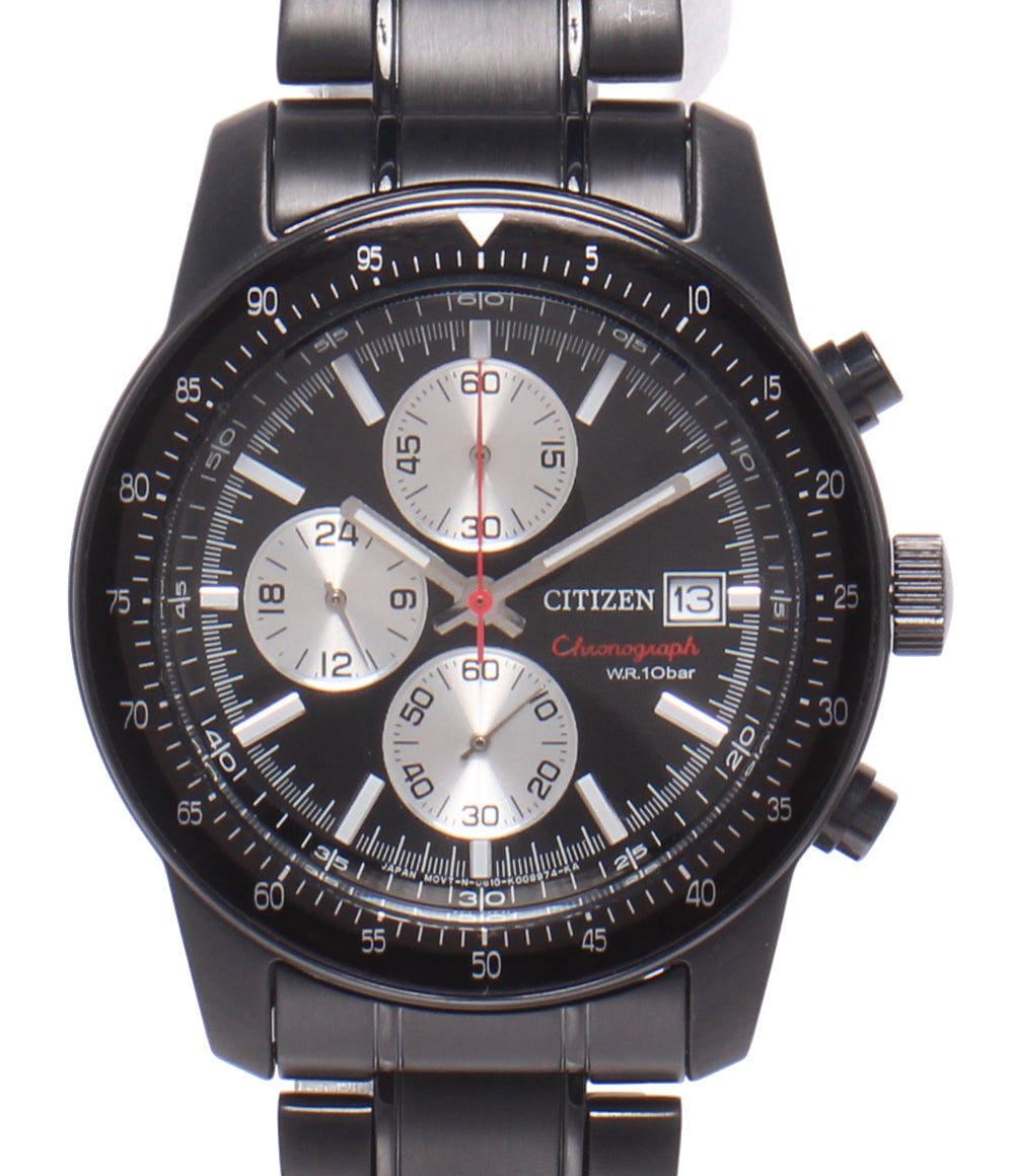 CITIZEN 腕時計 クオーツ ブラック 0610-K006783 メンズ シチズン