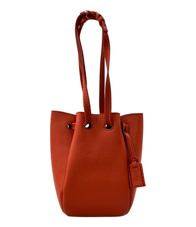 美品 HIROFU ハンドバッグ 巾着 レザー レディース ヒロフ