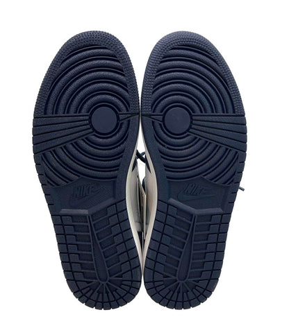 美品 Air Jordan NIKE ハイカットスニーカー ホワイト/ミッドナイトネイビー エアジョーダン 1 ハイ OG CO JP DC1788-100 メンズ SIZE 27.5 (L)
