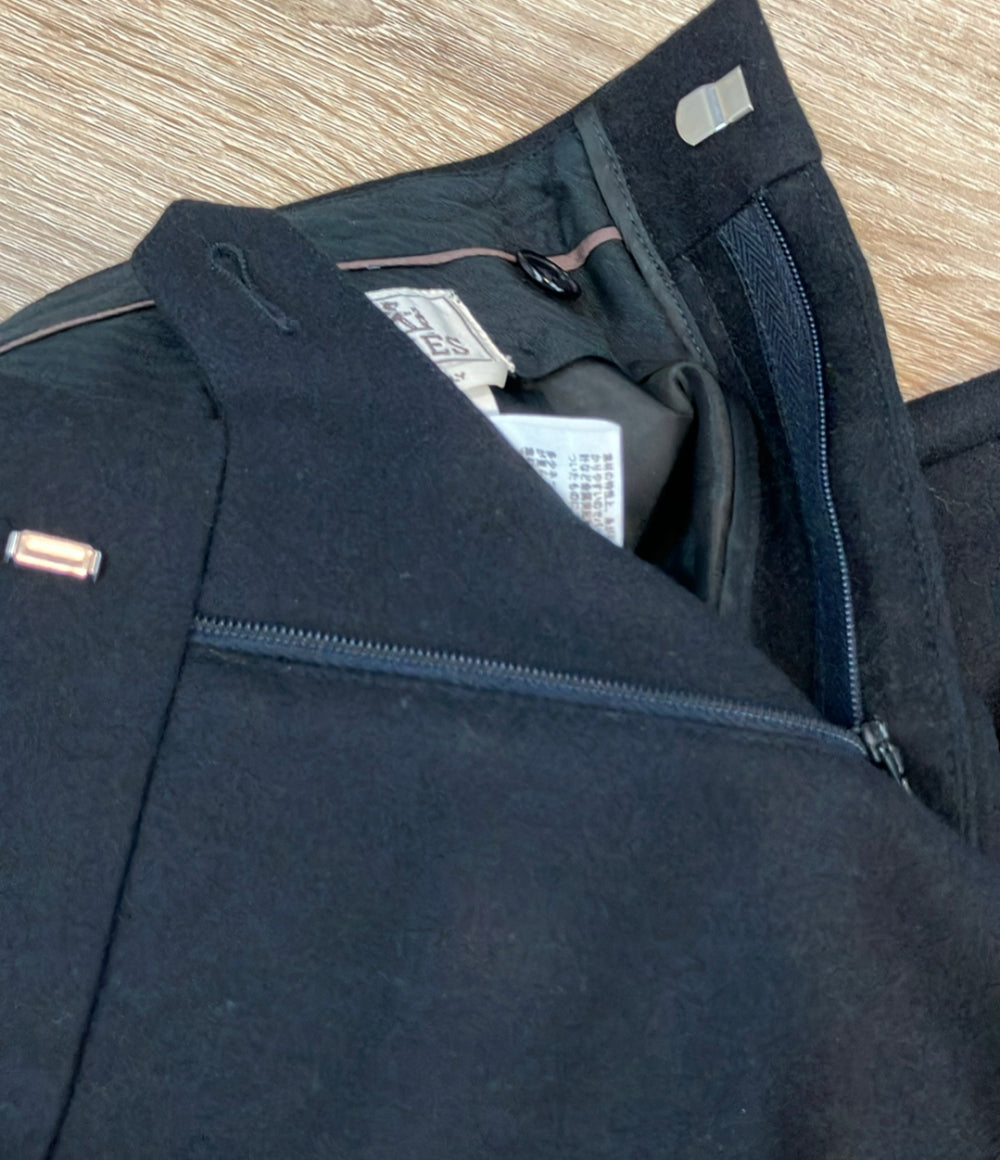 HERMES スラックスパンツ ウール 745205H302 レディース SIZE 40 (M