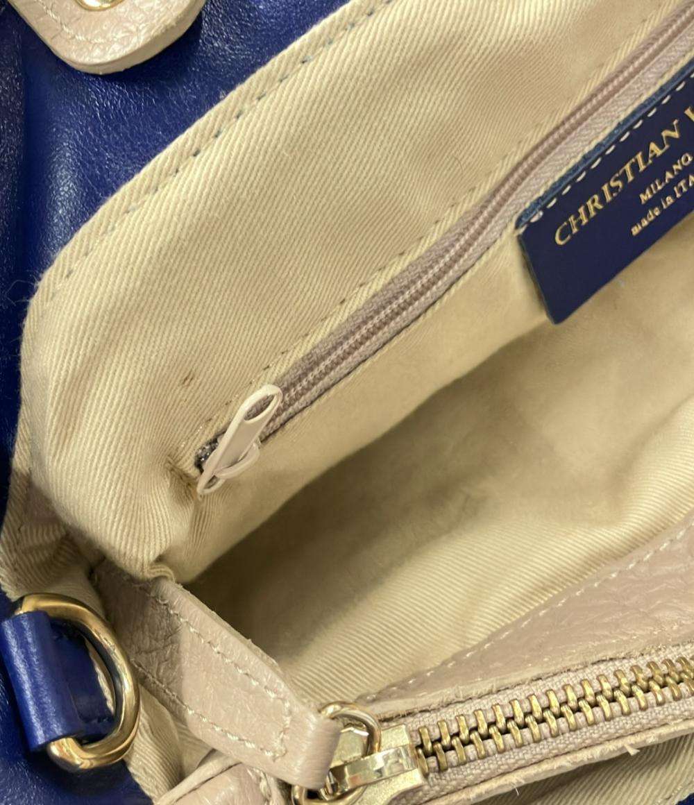 クリスチャンヴィラ 2way レザートートバッグ ショルダーバッグ 肩掛け レディース CHRISTIAN VILLA