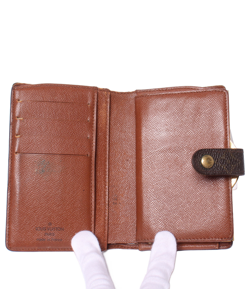 訳あり LOUIS VUITTON 二つ折り財布 がま口 ポルト モネ ビエ ヴィエノワ モノグラム M61663 レディース ルイ・ヴィトン