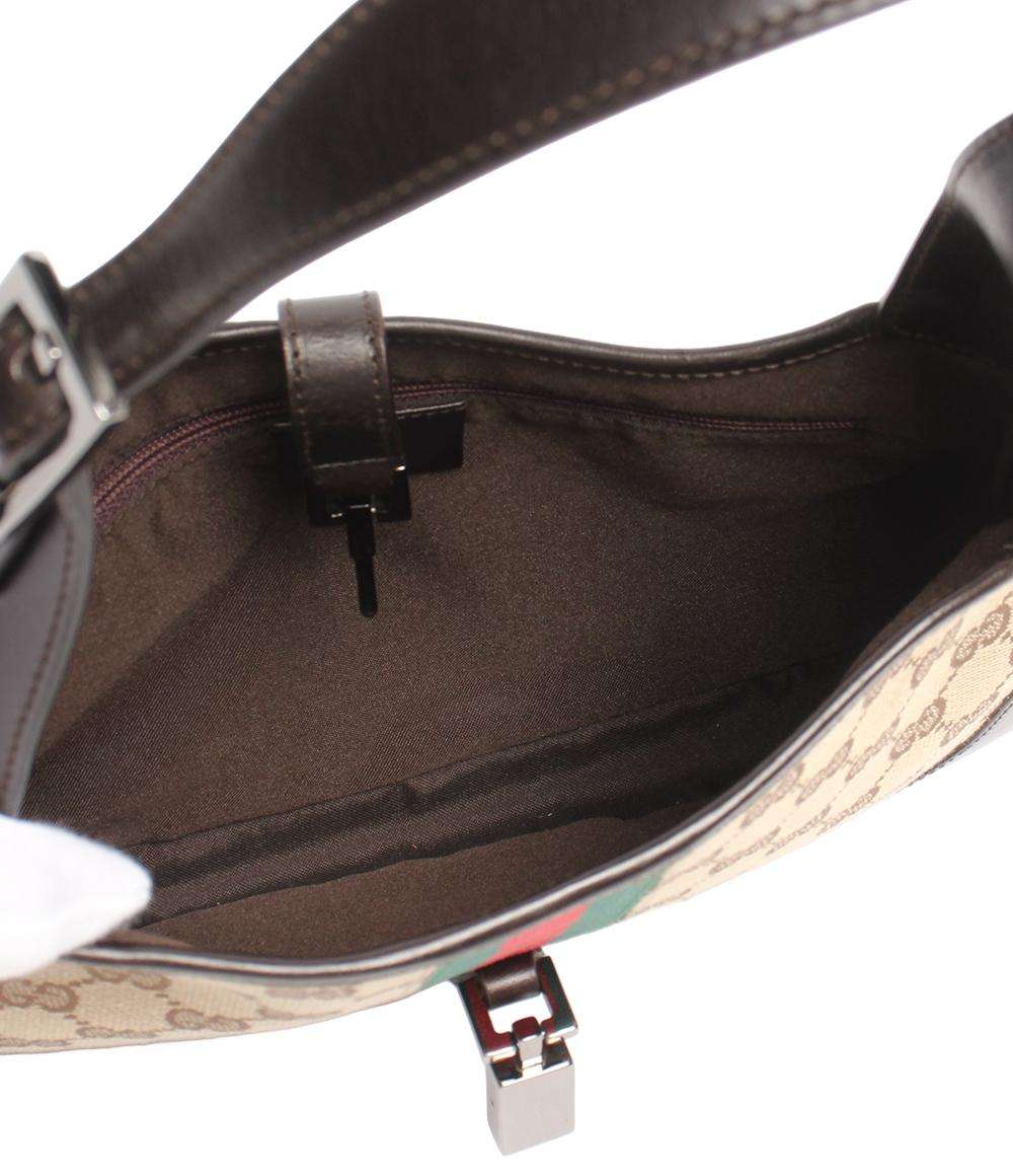 美品 GUCCI ワンショルダーバッグ 肩掛け GGキャンバス ジャッキー 001 3735 002058 レディース グッチ