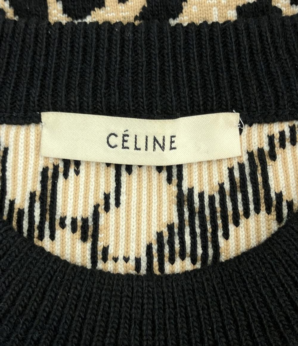 CELINE 長袖ニット ヒョウ柄 レディース SIZE XS セリーヌ