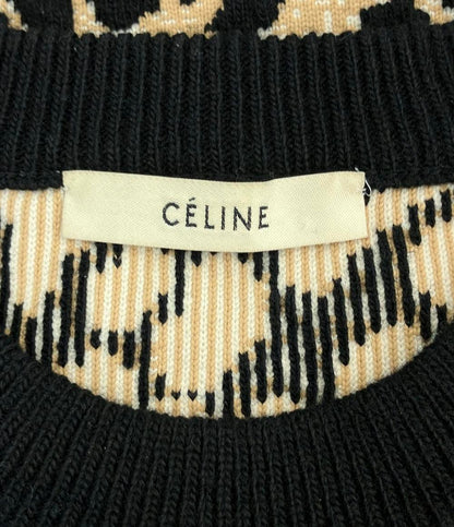CELINE 長袖ニット ヒョウ柄 レディース SIZE XS セリーヌ
