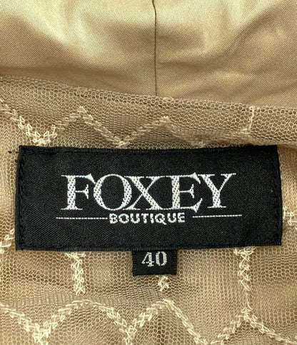 フォクシー ダウンジャケット シルク100% レディース SIZE 40 (M) FOXEY