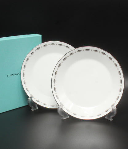 美品 Tiffany & Co. プレート 皿 2点セット 18cm グラマシー ティファニー