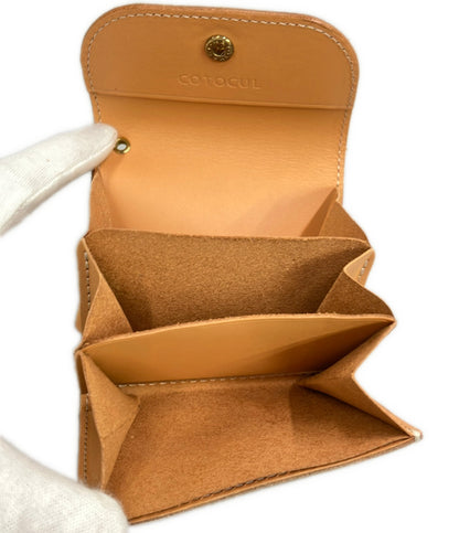 美品 COTOCUL 二つ折り財布 革 レディース コトカル