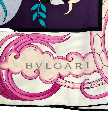 美品 BVLGARI スカーフ シルク100% レディース ブルガリ