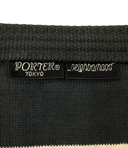 PORTER Neighborhood ハンドバッグ ボーダー柄 メンズ ポーター ネイバーフッド