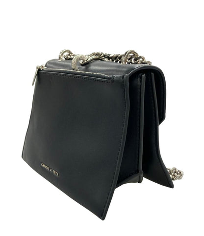 CHARLES&KEITH ショルダーバッグ クロスボディ 斜め掛け メタリックアクセント ターンロック レディース チャールズ＆キース