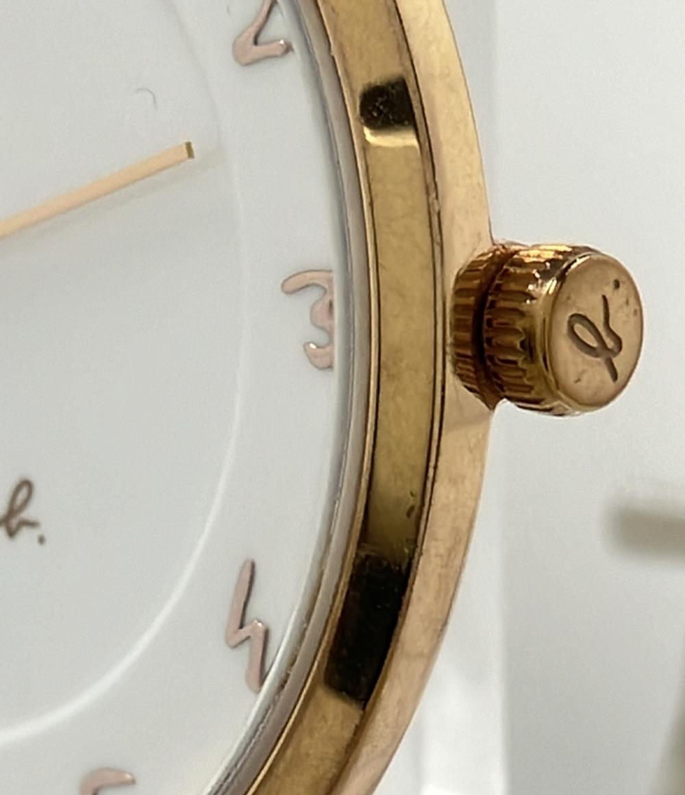 アニエスベー 腕時計 クオーツ ホワイト VJ20-KBW0 レディース agnes b.