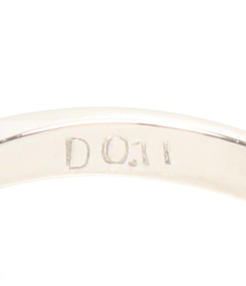 美品 リング 指輪 Pt900 サファイヤ0.54ct ダイヤ0.11ct レディース SIZE 13号