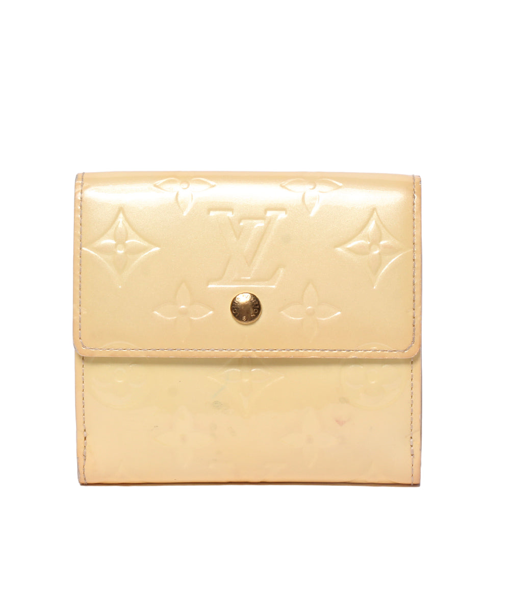 LOUIS VUITTON Wホック 三つ折り財布 ポルト モネ ビエ カルト クレディ ヴェルニ M91349 レディース ルイ・ヴィトン
