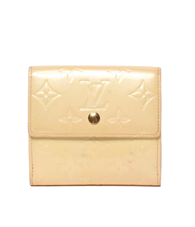 LOUIS VUITTON Wホック 三つ折り財布 ポルト モネ ビエ カルト クレディ ヴェルニ M91349 レディース ルイ・ヴィトン