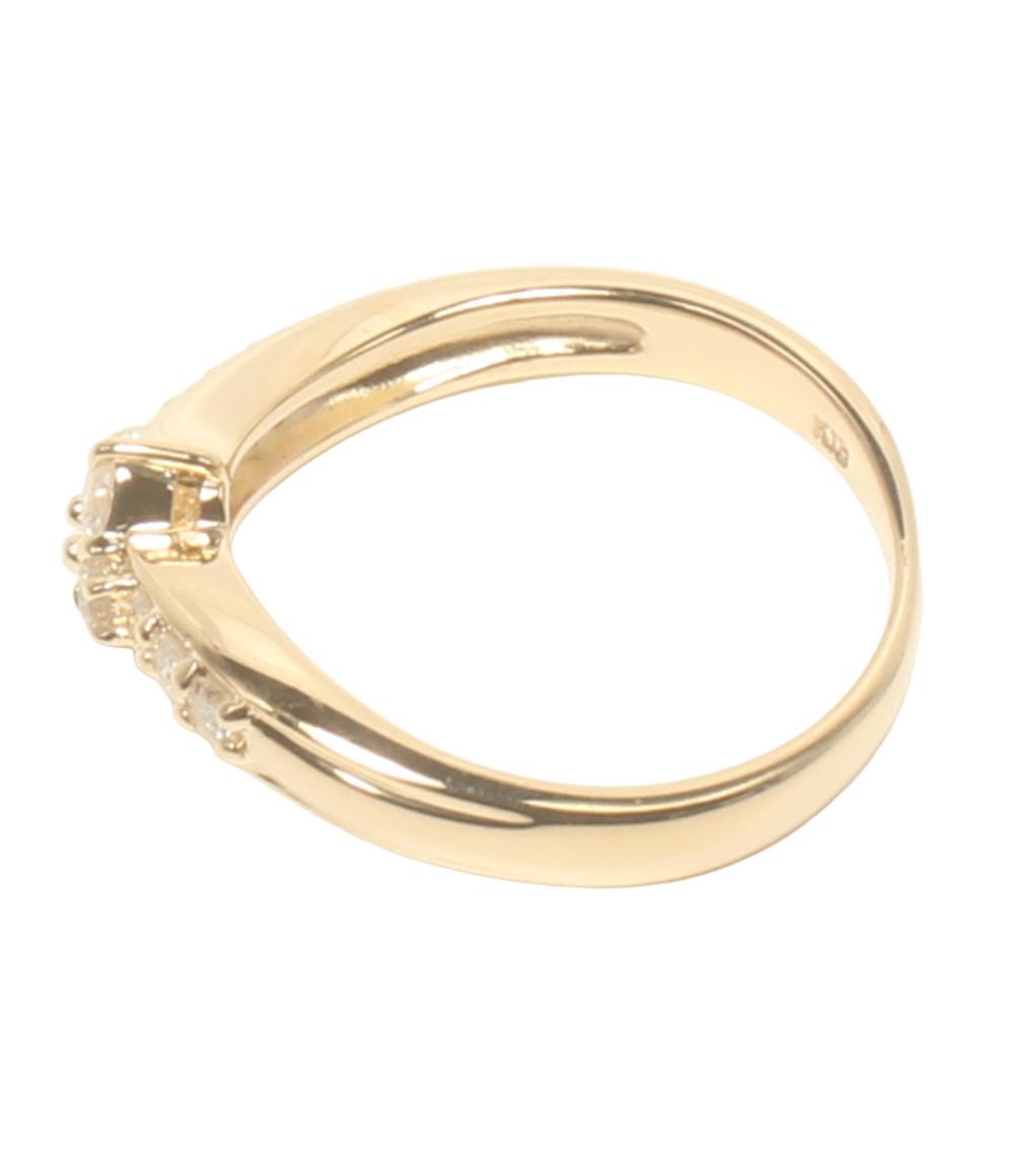 美品 リング 指輪 K18 ダイヤ0.30ct レディース