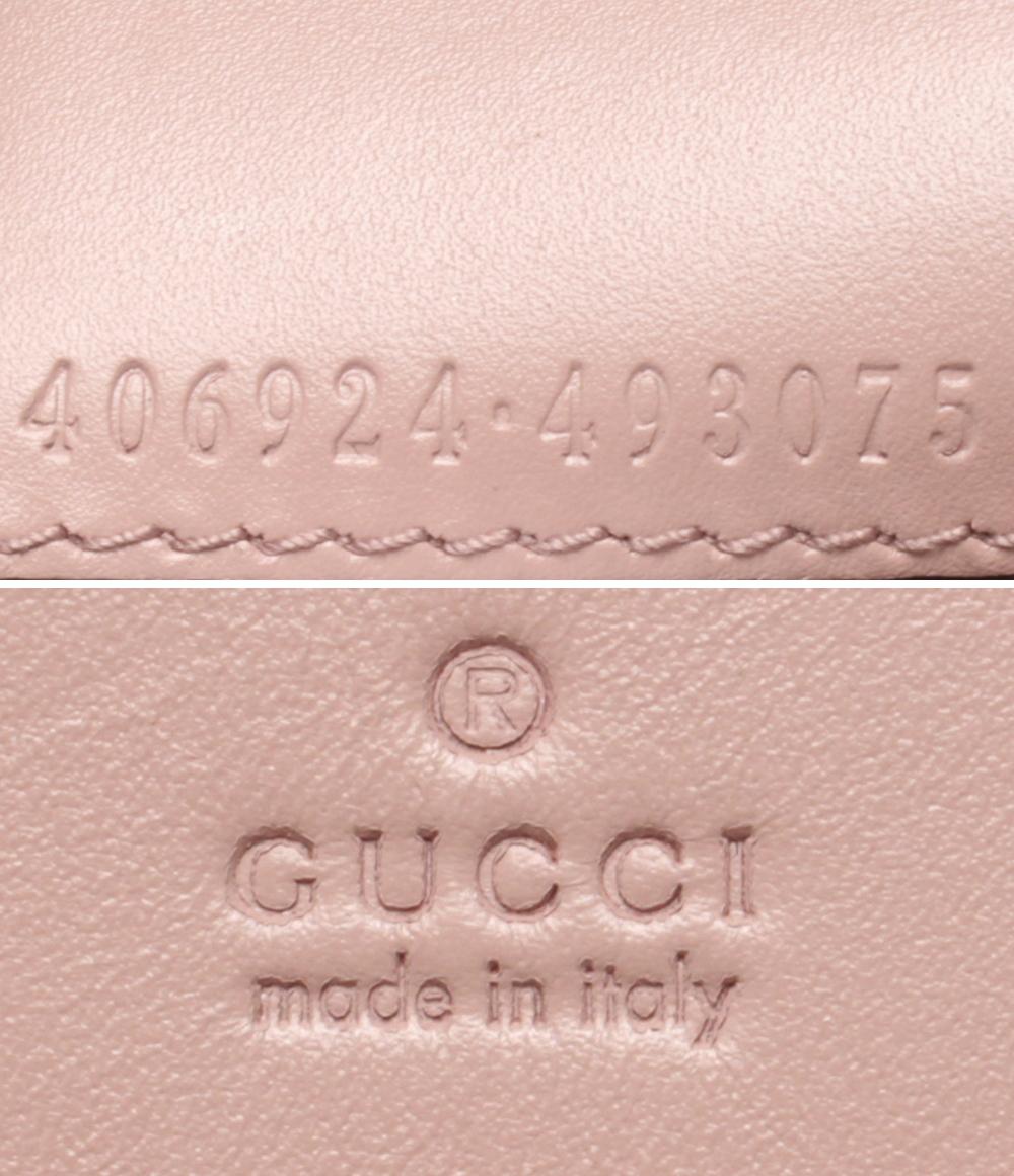 グッチ 二つ折り財布 カードケース グッチシマ 406924 493075 レディース GUCCI