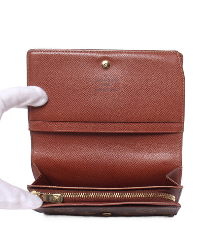 訳あり LOUIS VUITTON 二つ折り財布 ポルトモネ ビエ トレゾール モノグラム M61730 レディース ルイ・ヴィトン