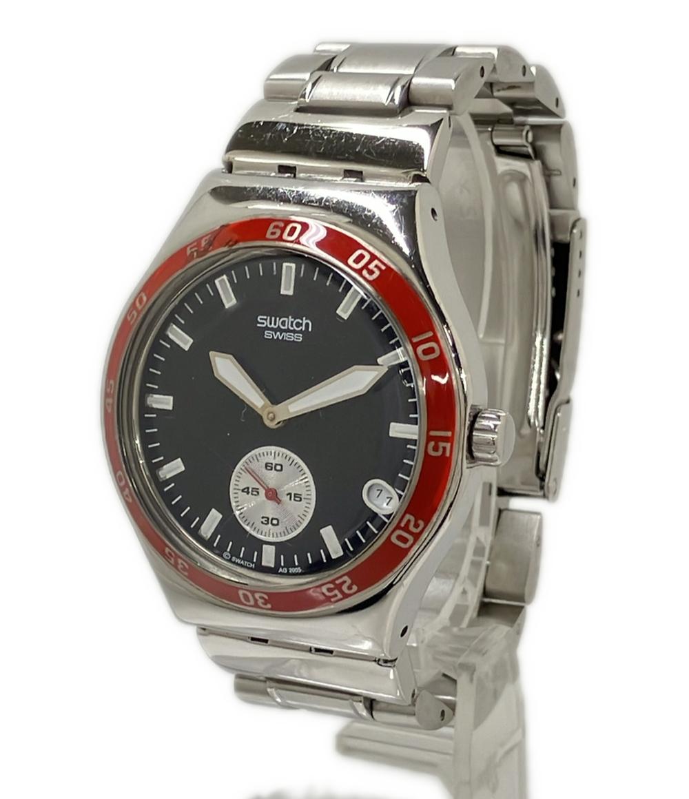 Swatch 腕時計 アイロニー IRONY クオーツ ブラック メンズ スウォッチ