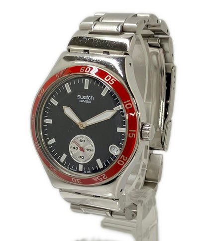 Swatch 腕時計 アイロニー IRONY クオーツ ブラック メンズ スウォッチ