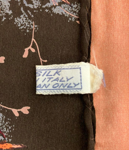 グッチ スカーフ シルク100% 鳥柄 レディース GUCCI