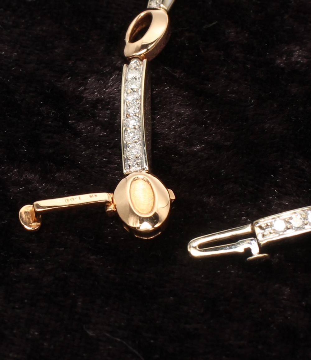 美品 ブレスレット K18 ダイヤ 1.00ct レディース