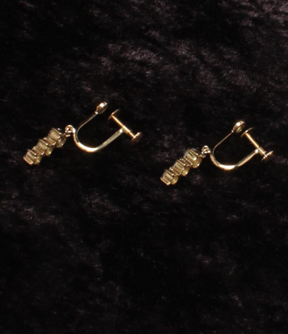 美品 イヤリング K18 ダイヤ 0.63ct レディース