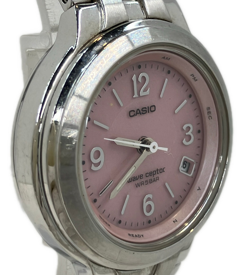 CASIO 腕時計 ウェーブセプター ソーラー ピンク LWQ-120 レディース カシオ