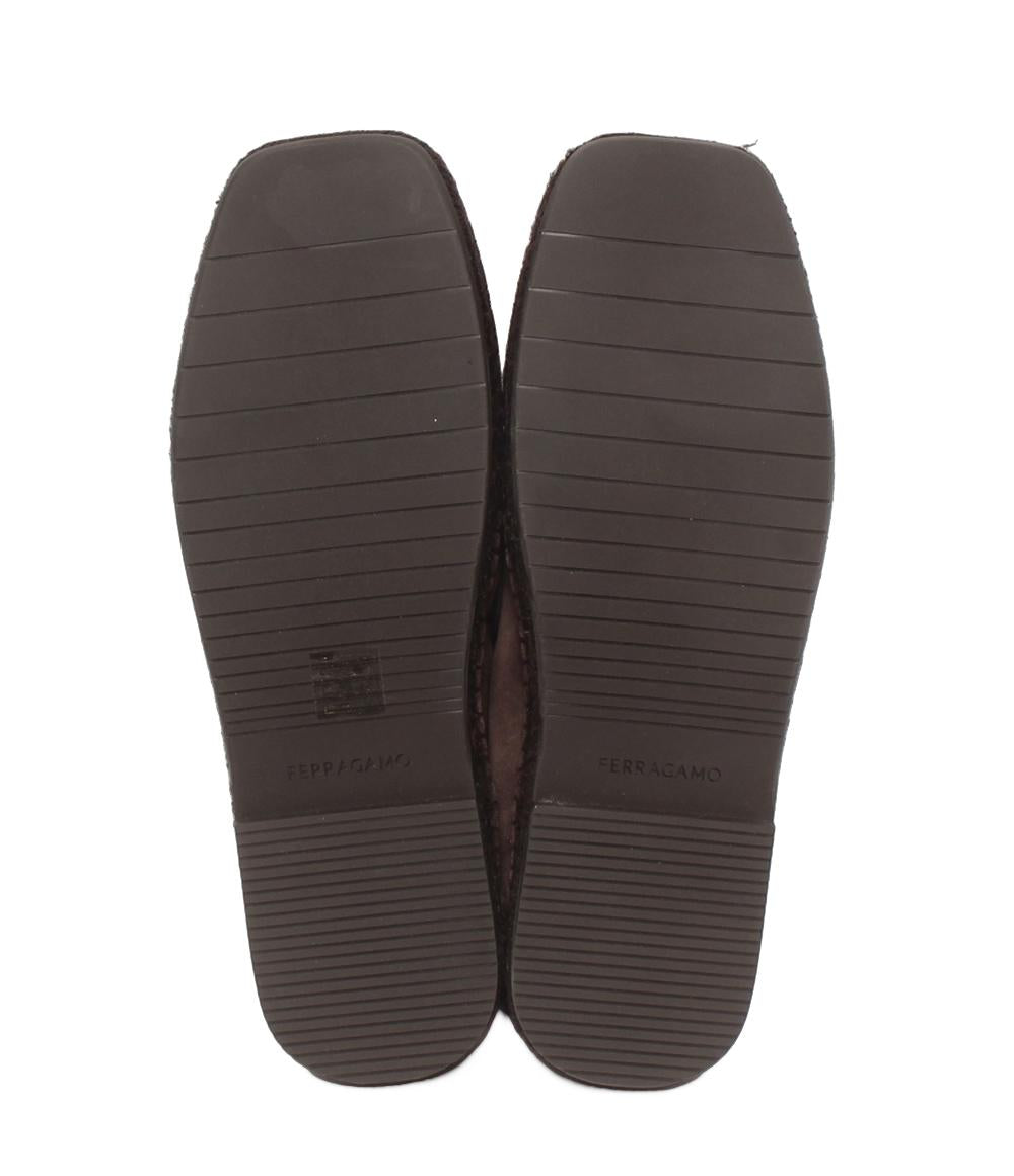 FERRAGAMO エスパドリーユローファー スエード 773043 レディース SIZE 7 フェラガモ