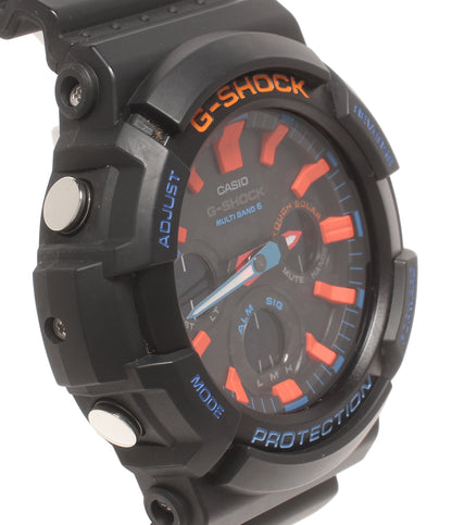 美品 CASIO 腕時計 G-SHOCK 電波ソーラー ソーラー ブラック GAW-100CT メンズ カシオ