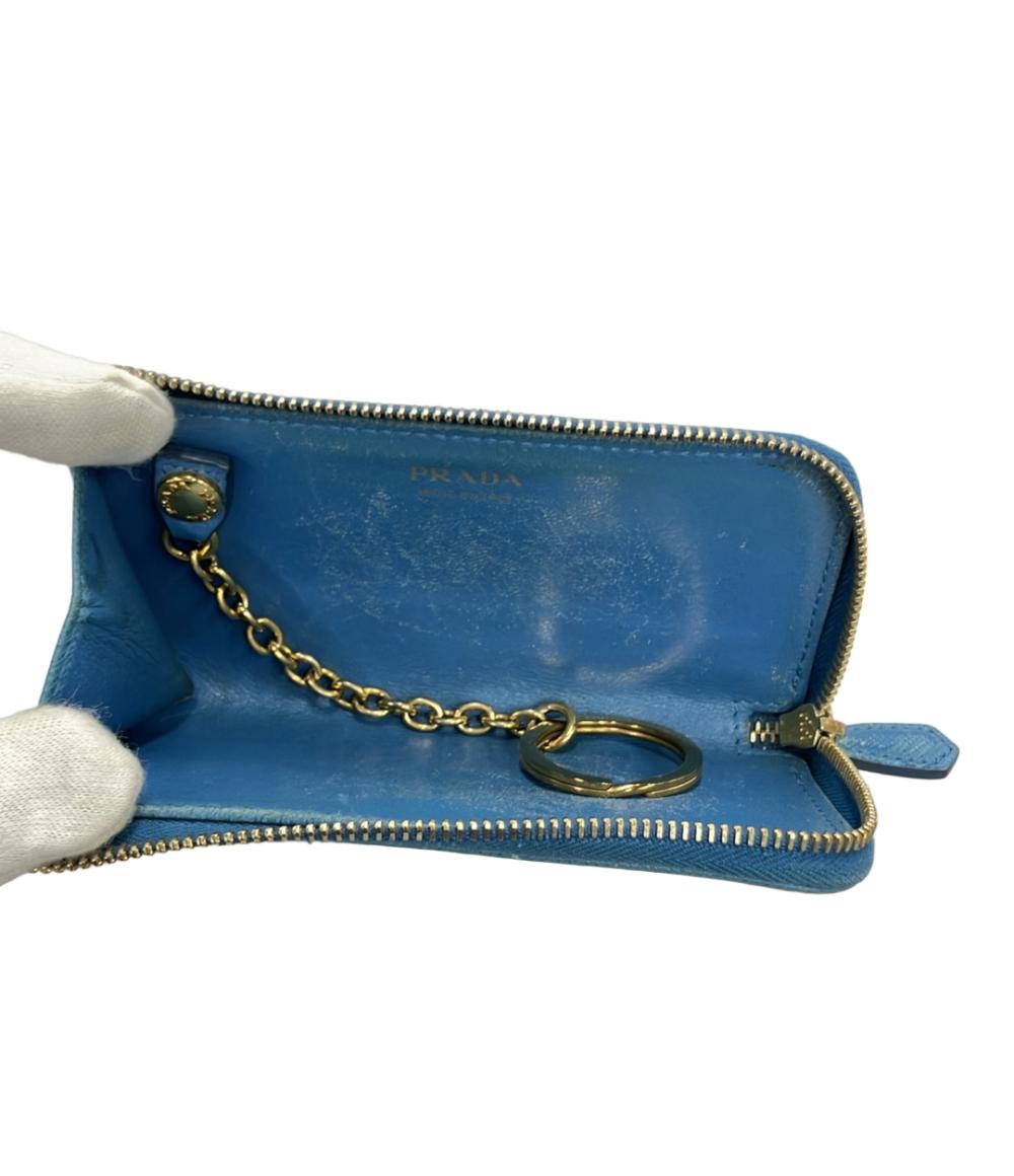 PRADA コインケース キーリング付き サフィアーノレザー レディース