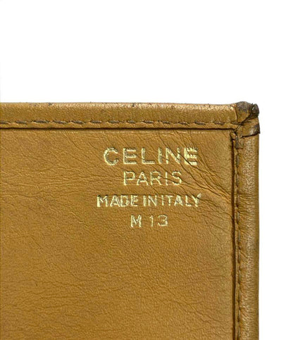 訳あり セリーヌ 二つ折り長財布 マカダム柄 レディース CELINE