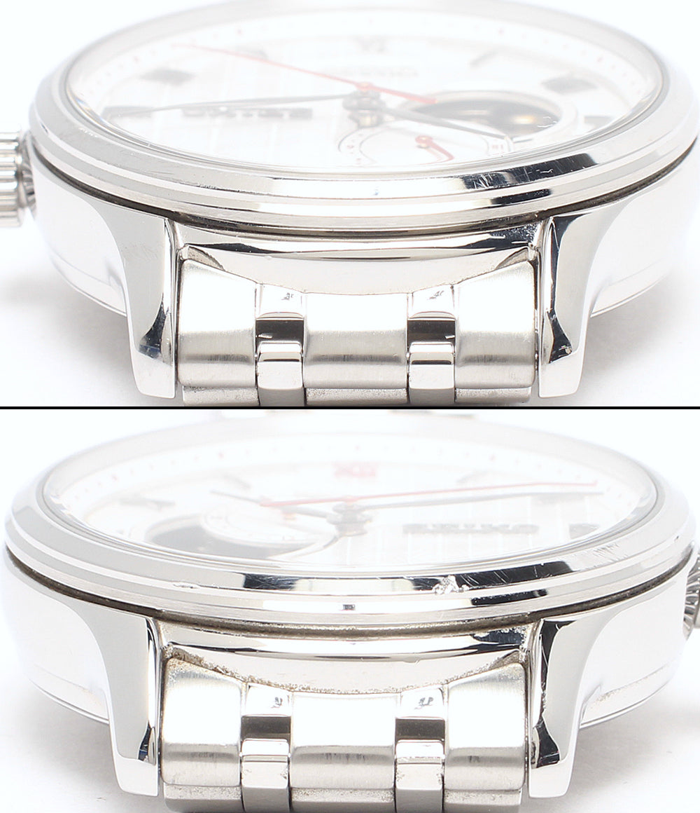 SEIKO 腕時計 プレサージュ 自動巻き ホワイト 4R39-00W0 メンズ セイコー